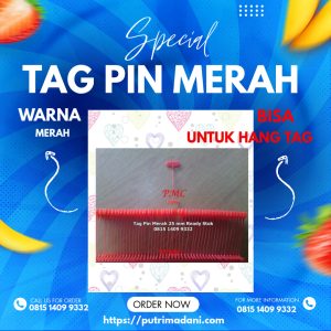 Read more about the article Tag Pin 25mm Warna Merah di Subang
