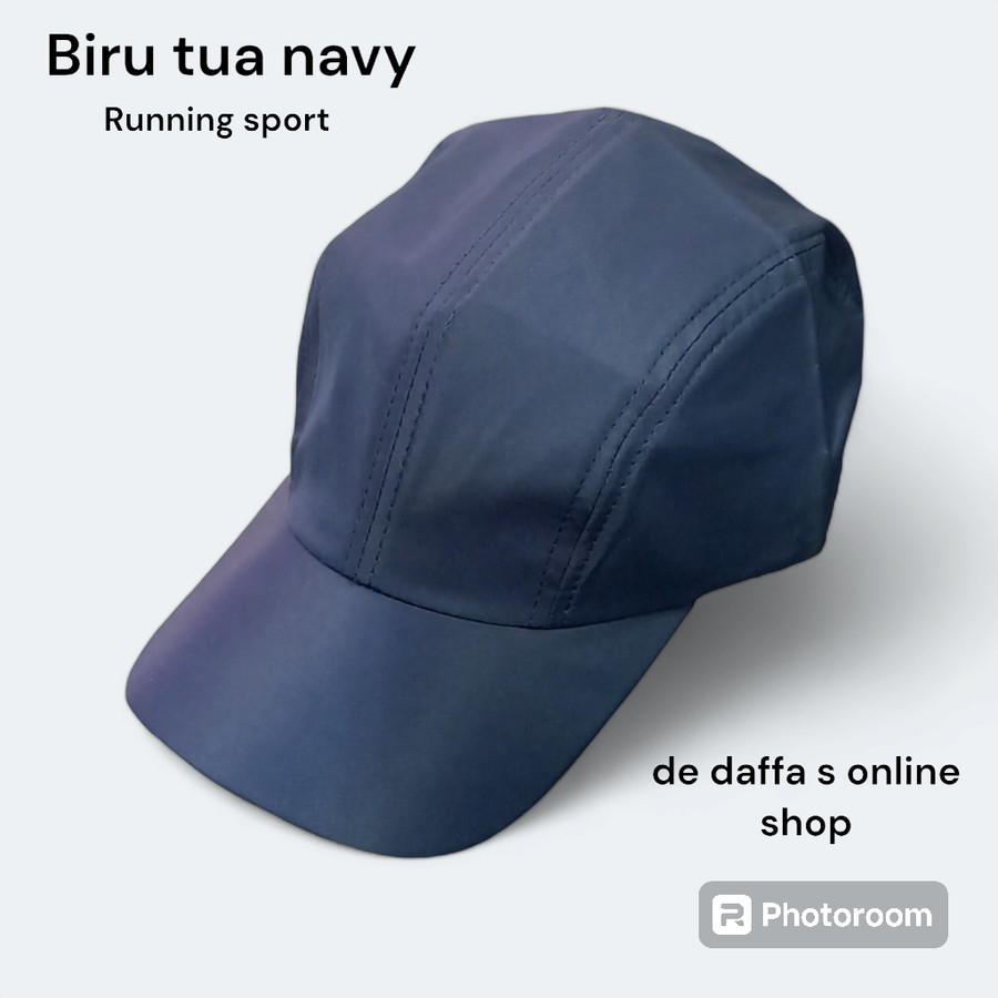 Read more about the article Topi Parasut Topi Sporty Polos Topi Sport Terlaris Biru Navy