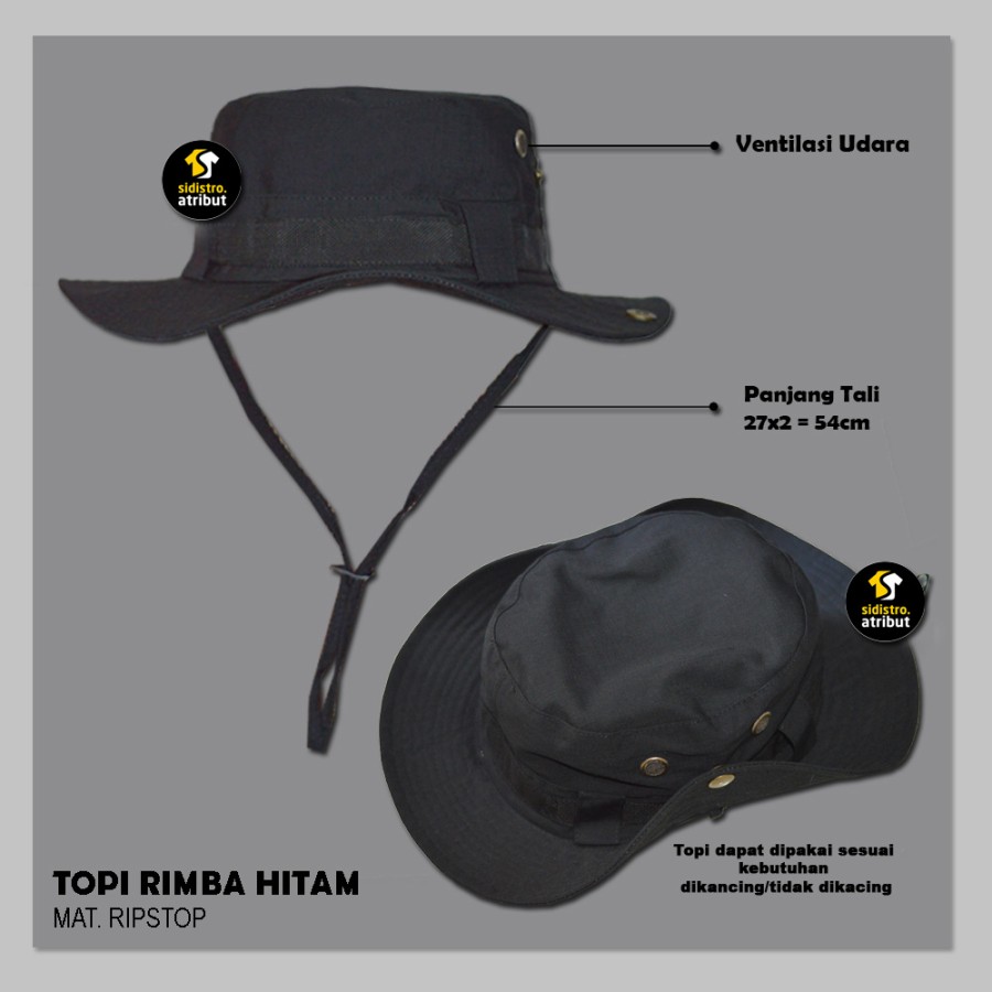 Read more about the article Topi Rimba Lapangan Topi Rimba Outdoor Warna Hitam